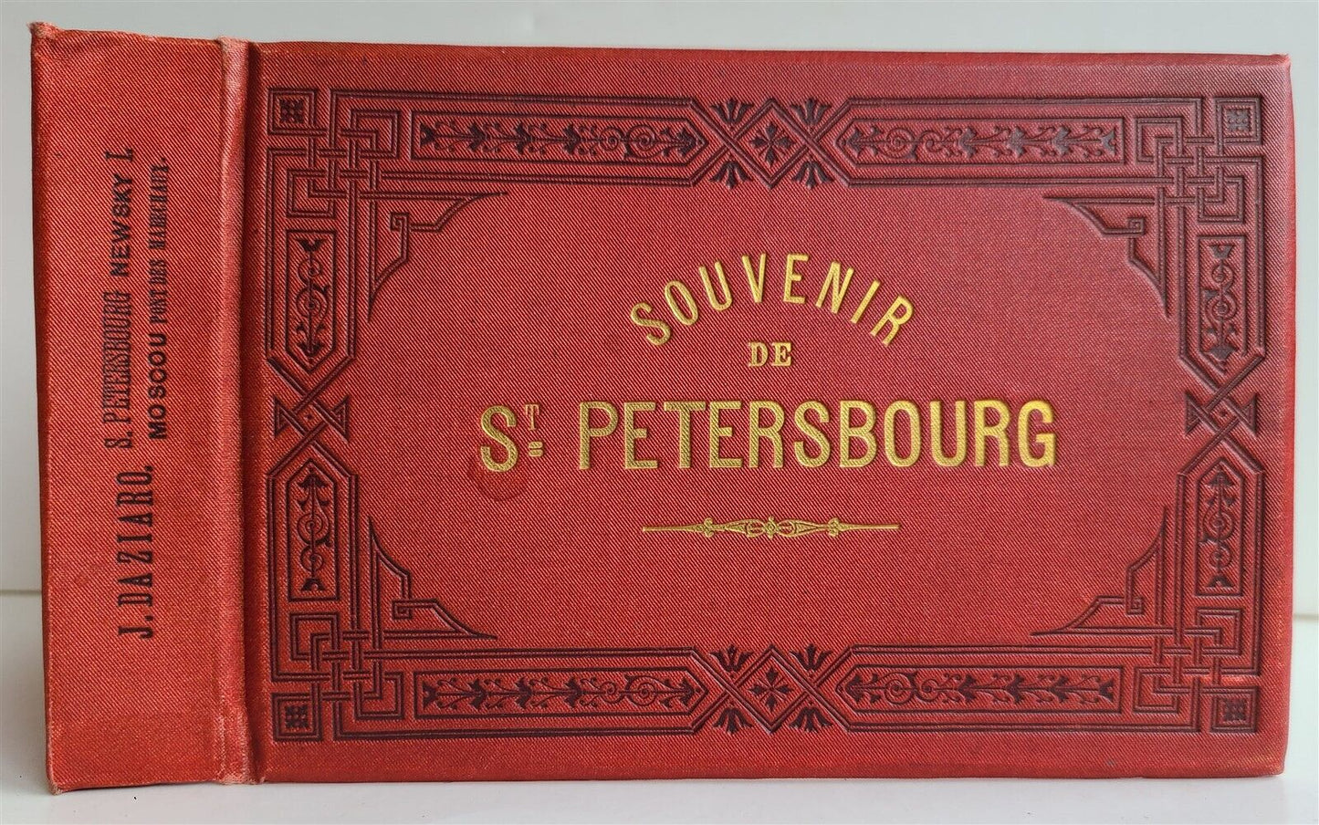 1880s RUSSIAN PHOTO BOOK antique SOUVENIR de ST. PETERSBOURG 24 CABINET PHOTOS