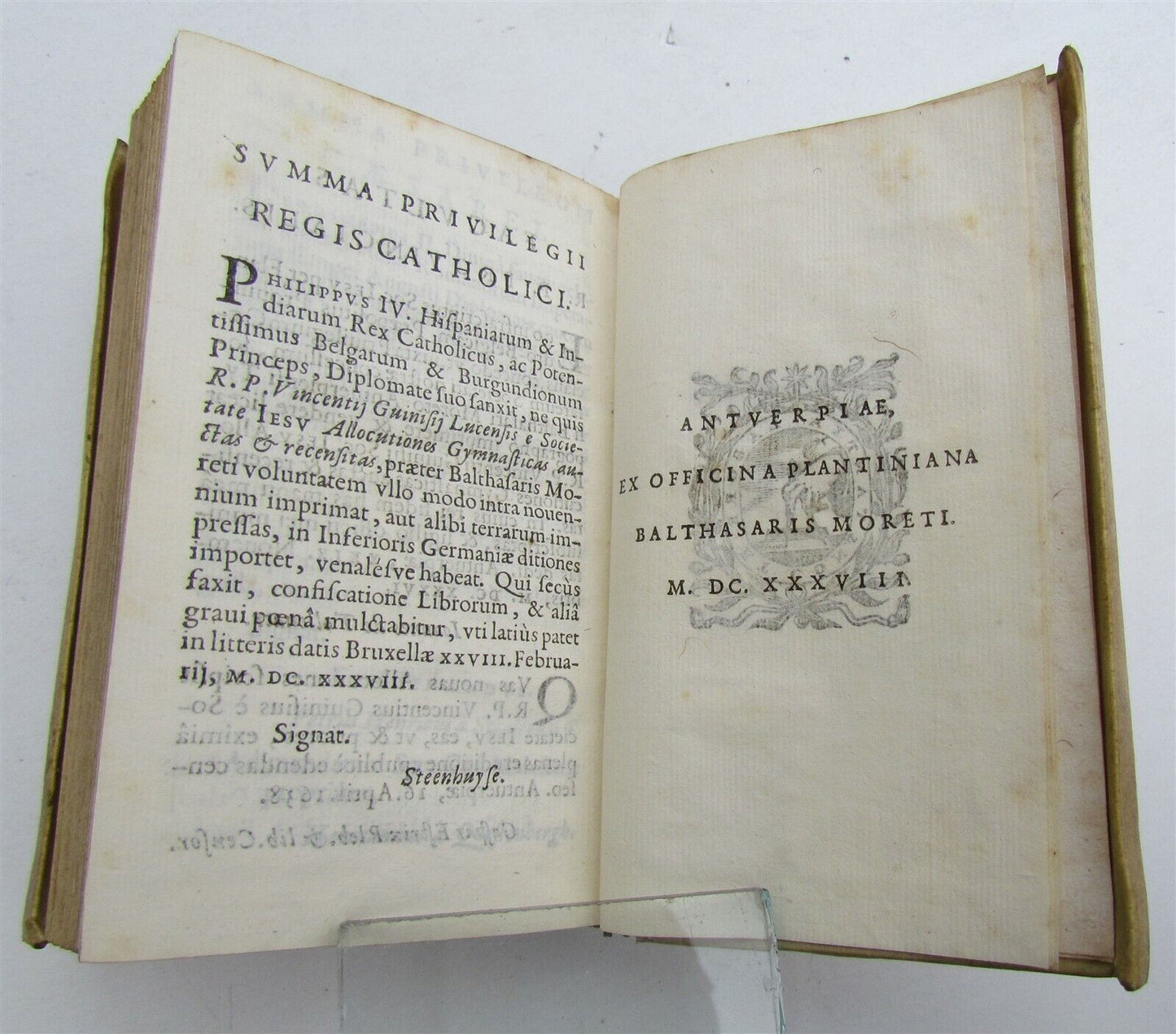 1638 PLANTIN PRESS Vicenzo GUINIGGI Allocutiones gymnasticae antique VELLUM