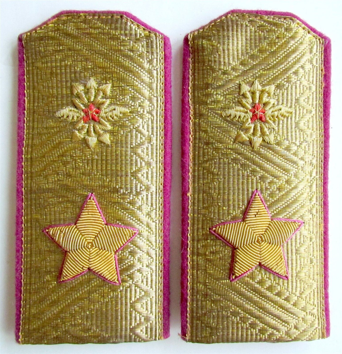 RUSSIAN SOVIET MARSHAL of SIGNALLER TROOPS UNIFORM SHOULDER BOARDS vintage