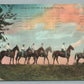 BUCK HILL FALLS PA RIDING AT THE INN VINTAGE POSTCARD