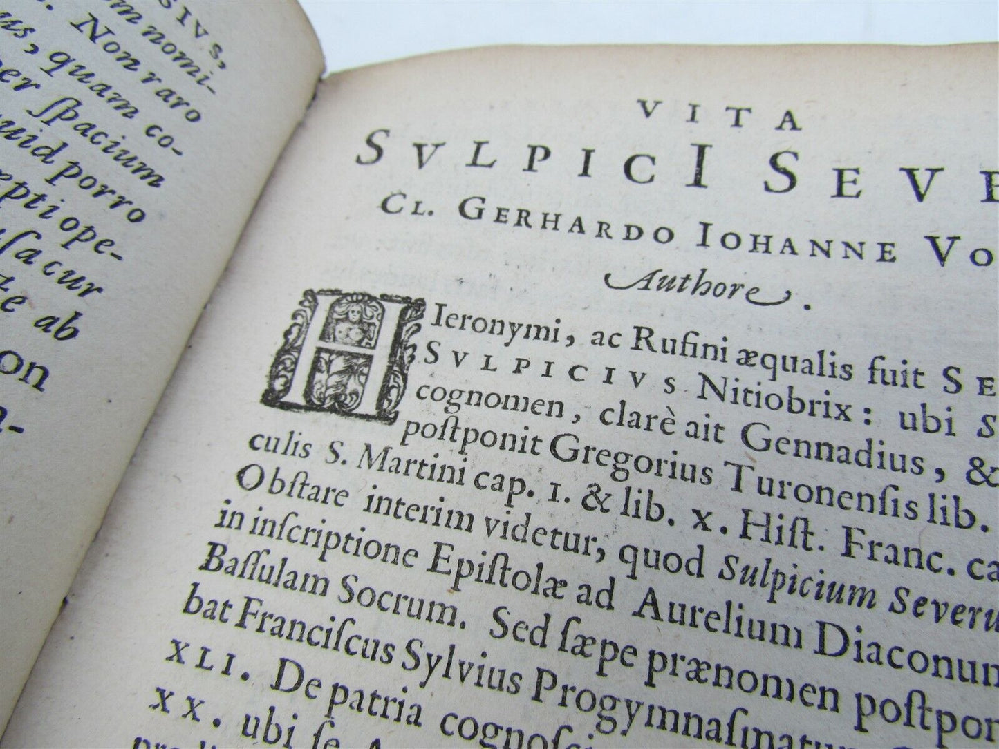 1647 Sulpici Severi Presbyteri. Opera omnia antique VELLUM BOUND