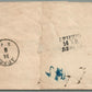 AUSTRIA to LEIPZIG GERMANY ANTIQUE COVER w/ 15 kr STAMP