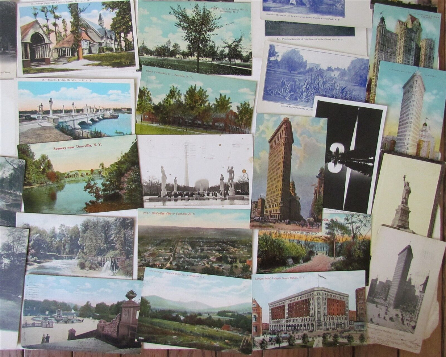 NEW YORK STATE lot of 56 NY ANTIQUE POSTCARDS