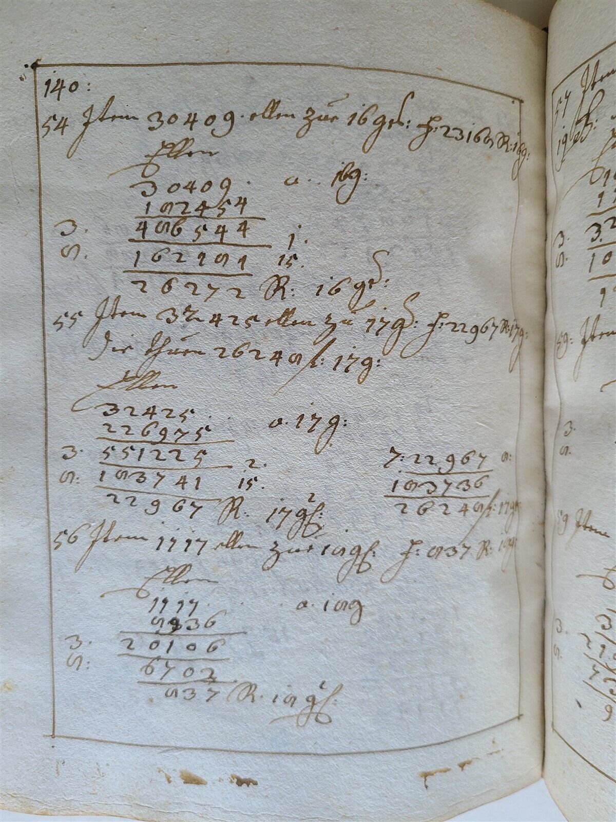 1765 MATHEMATICS GERMAN MANUSCRIPT CLAVIS ARITHMETICA antique HAND WRITTEN