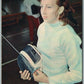 RUSSIAN FENCING CHAMPION ELENA BELOVA VINTAGE POSTCARD