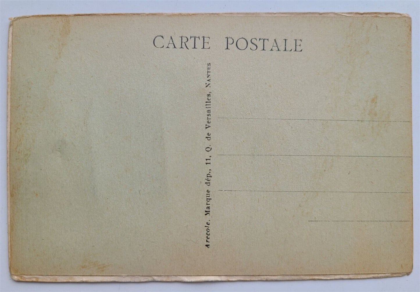 FRENCH ANTIQUE COMIC POSTCARD w/ FOLDING MINIATURE VIEWS SOUVENIR de VERSAILLES