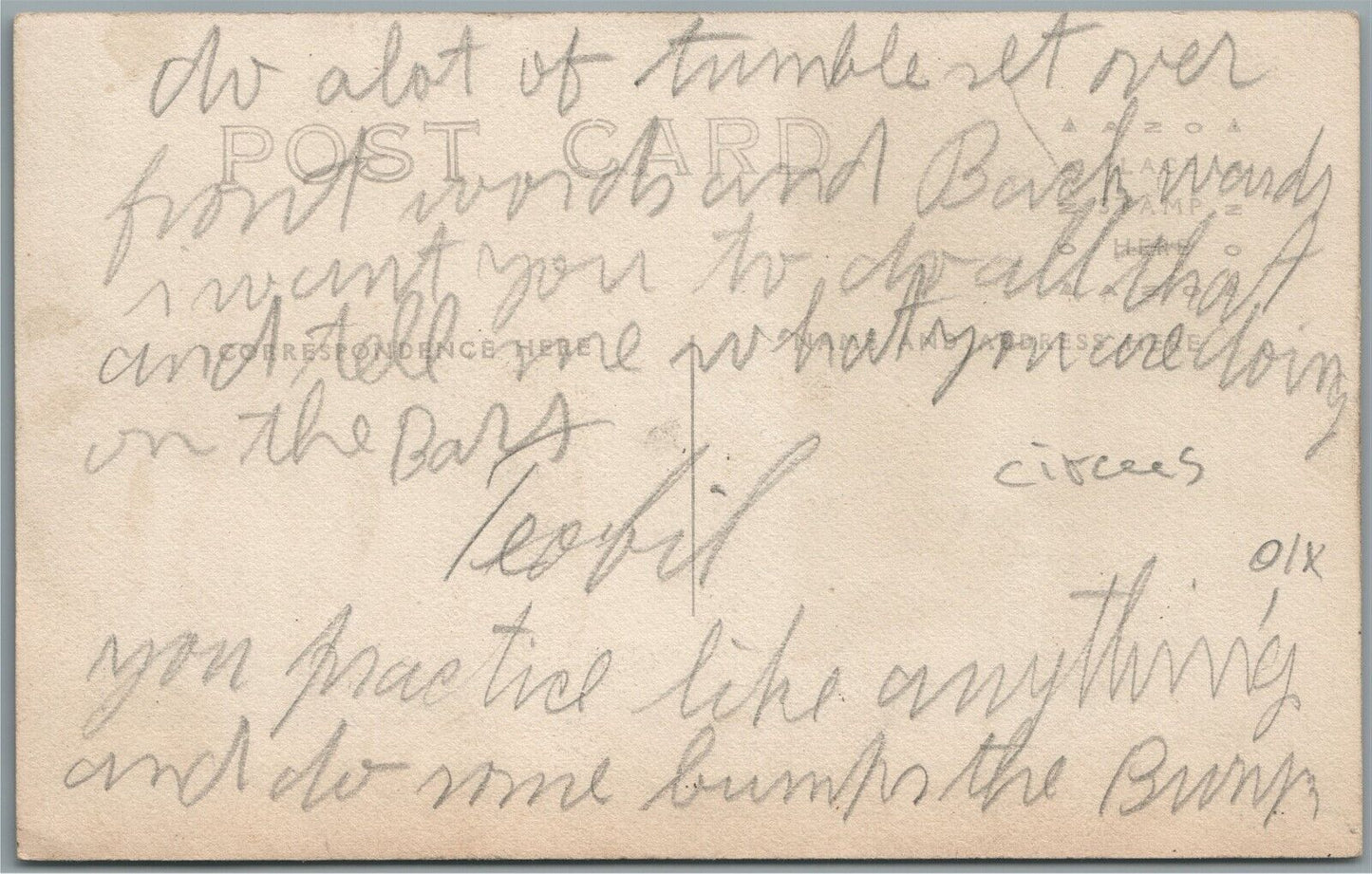 DRESSED HORSEMAN CIRCUS? ANTIQUE REAL PHOTO POSTCARD RPPC