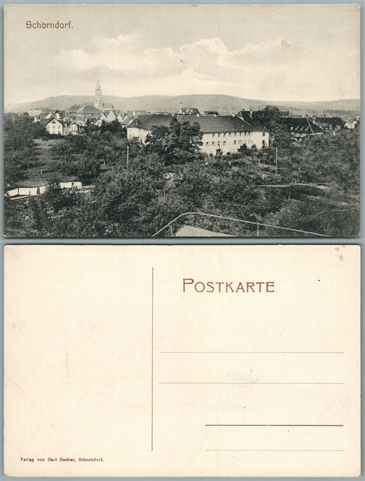 SCHORNBACH SCHORNDORF GERMANY ANTIQUE POSTCARD