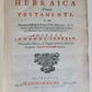 1783 HEBREW in BIBLE TREATISE CLAVIS HEBRAICA antique VELLUM Judaica