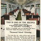 BURLINGTON ROUTE DINING CAR 1000 ISLAND DRESSING ADVERTISING ANTIQUE POSTCARD