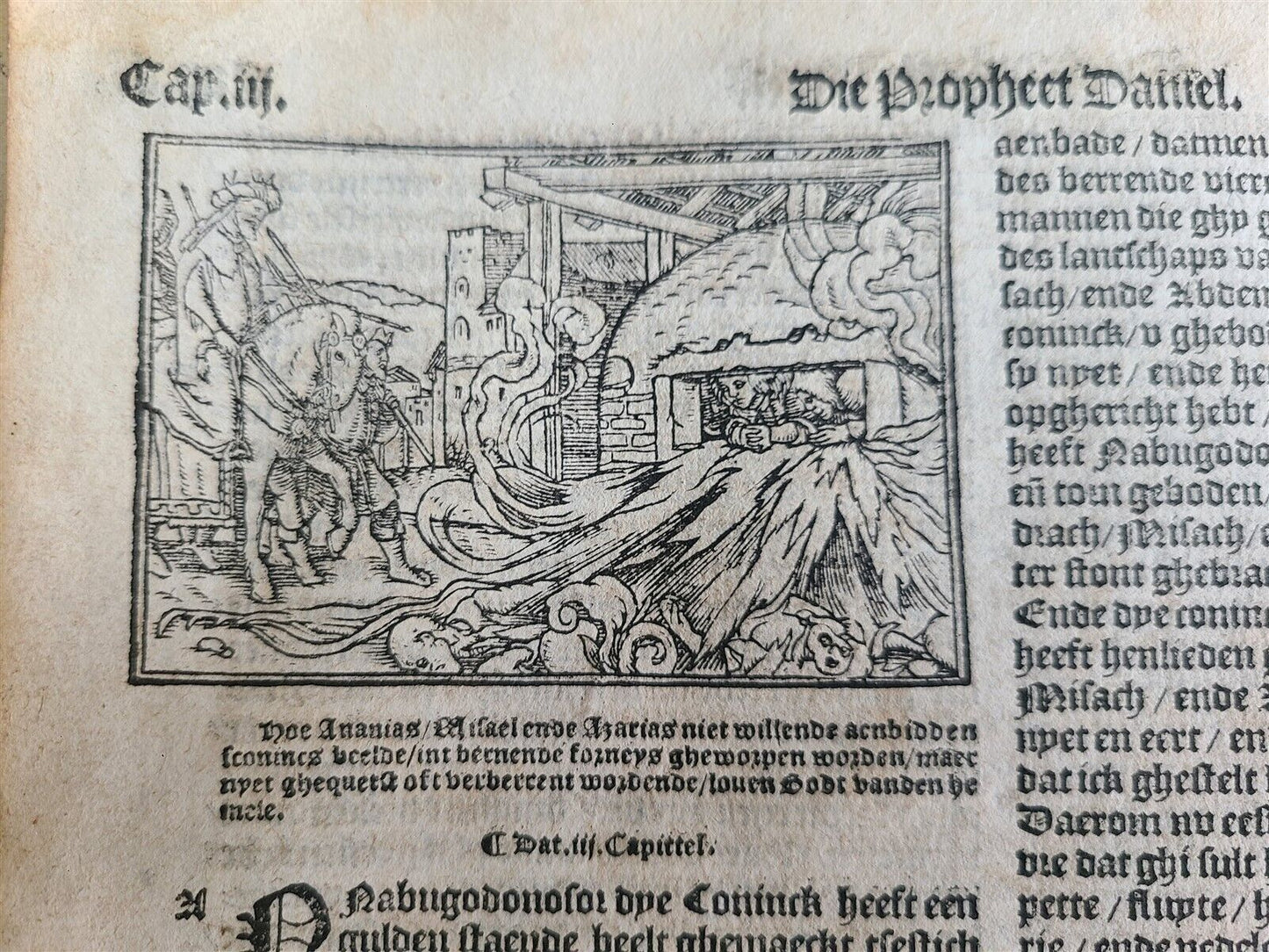 1565 BIBLE in DUTCH ILLUSTRATED 16th CENTURY antique FOLIO VELLUM BOUND rare