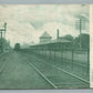 PLAINFIELD NJ RAILROAD STATION RAILWAY TRAIN DEPOT ANTIQUE POSTCARD