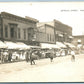 CADILLAC MI MITCHELL STREET ANTIQUE REAL PHOTO POSTCARD RPPC