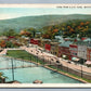WHITEHALL NY VIEW FROM G.A.R. PARK ANTIQUE POSTCARD