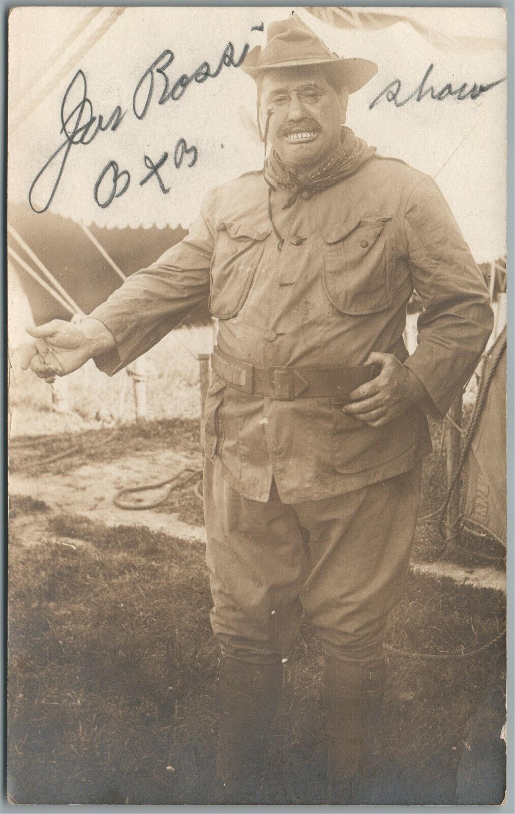 CIRCUS SHOW ANTIQUE REAL PHOTO POSTCARD RPPC