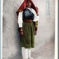 WOMAN OF ISLETA PUEBLO 1902 UNDIVIDED ANTIQUE POSTCARD