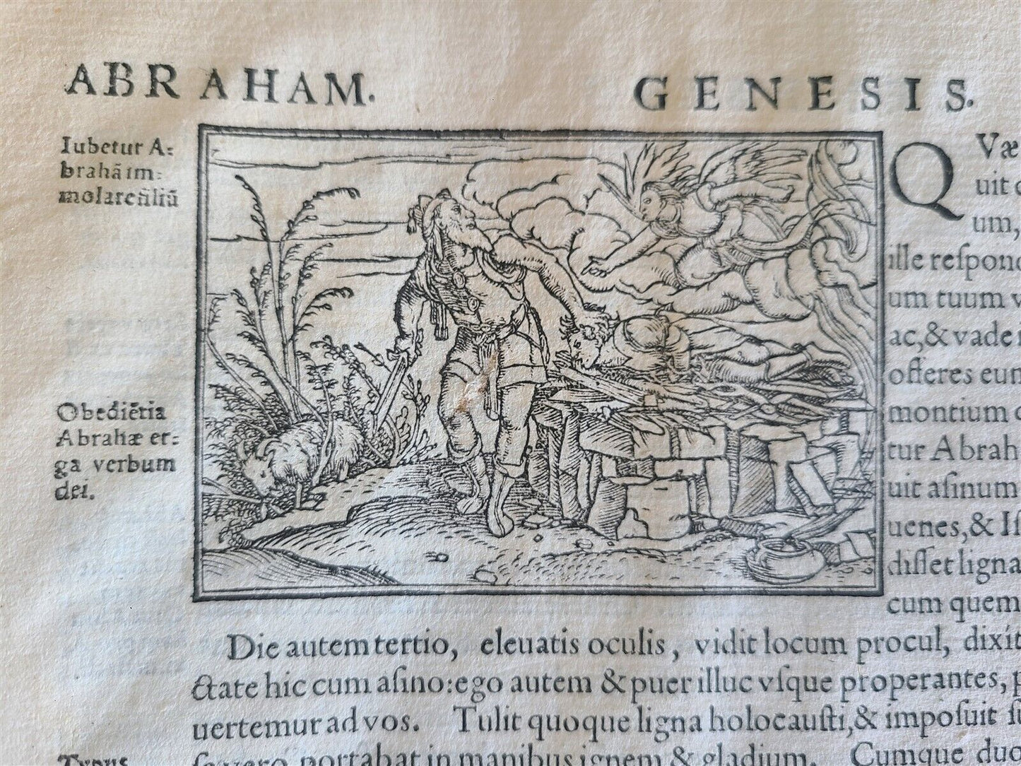 1543 BIBLE LATIN ANTIQUE FOLIO ILLUSTRATED HANS HOLBEIN ZWINGLIBIBEL APOCALYPSE