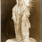 AMERICAN INDIAN CHIEF MULTNOMAH ANTIQUE REAL PHOTO POSTCARD RPPC CROSS & DIMMITT