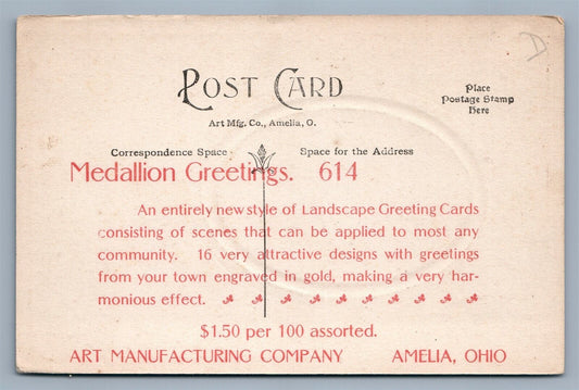 DAVENPORT IA POST CARD PUBLISHER ADVERTISING ANTIQUE POSTCARD