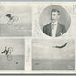 BICYCLE CIRCUS PROFESSOR CYRIL CYCLE & FANCY DIVER ANTIQUE POSTCARD