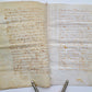 1614 MANUSCRIPT on VELLUM antique LAW DOCUMENT in FRENCH 8 leaves