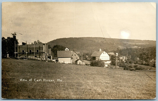 EAST HOLDEN ME ANTIQUE REAL PHOTO POSTCARD RPPC