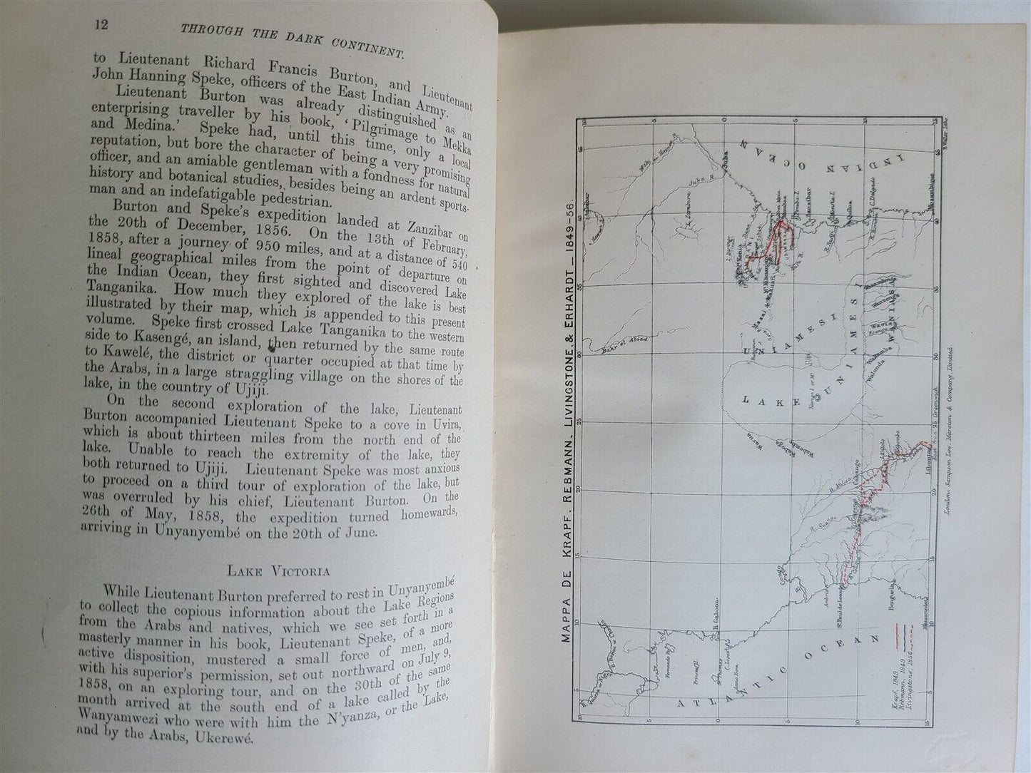 1899 THROUGH the DARK CONTINENT H. STANLEY antique illustrated Africa travel V.I