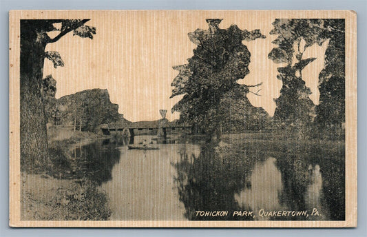QUAKERTOWN PA TOHICKON PARK ANTIQUE POSTCARD