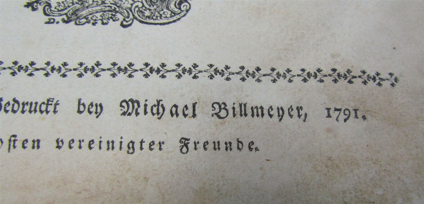 1791 GERMANTON PA ANTIQUE CHRISTLICHE BETRACHTUNGEN UBER DIE EVANGELISCHEN TEXTE