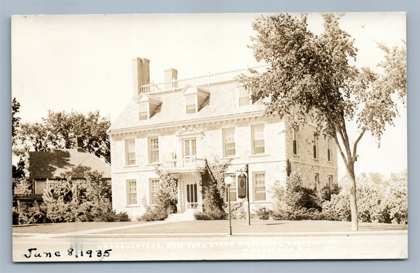 TICONDEROGA NY STATE HISTORICAL ASSOCIATION ANTIQUE REAL PHOTO POSTCARD RPPC