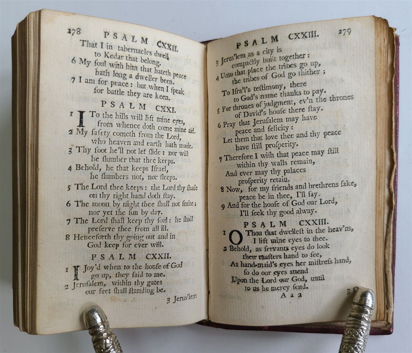 1761 PSALMS of DAVID in METRE antique EDINBURGH bible