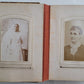 1880s PHOTO ALBUM VICTORIAN antique w/ decorative binding w/CDV 50 photos