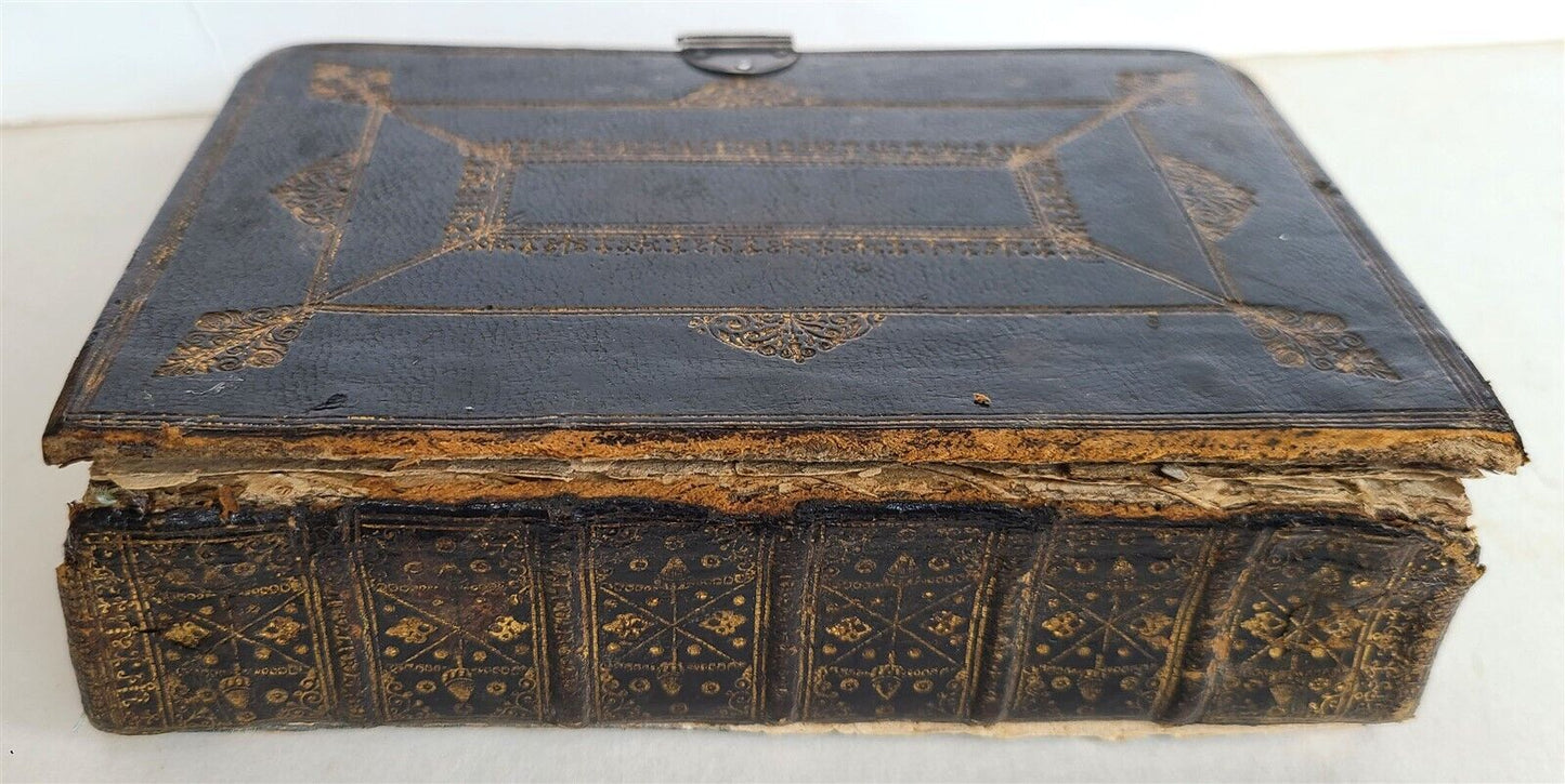 1640 BIBLE ENGLISH ANTIQUE Robert Barker & John Bill ILLUSTRATED original biding