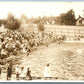 BATTLE CREEK MI SANITARIUM SWIMMING POOL ANTIQUE REAL PHOTO POSTCARD RPPC