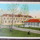 VINTAGE POSTCARD SOLARIUM & NEW EAST WING PENNA STATE SANATORIUM HAMBURG PA