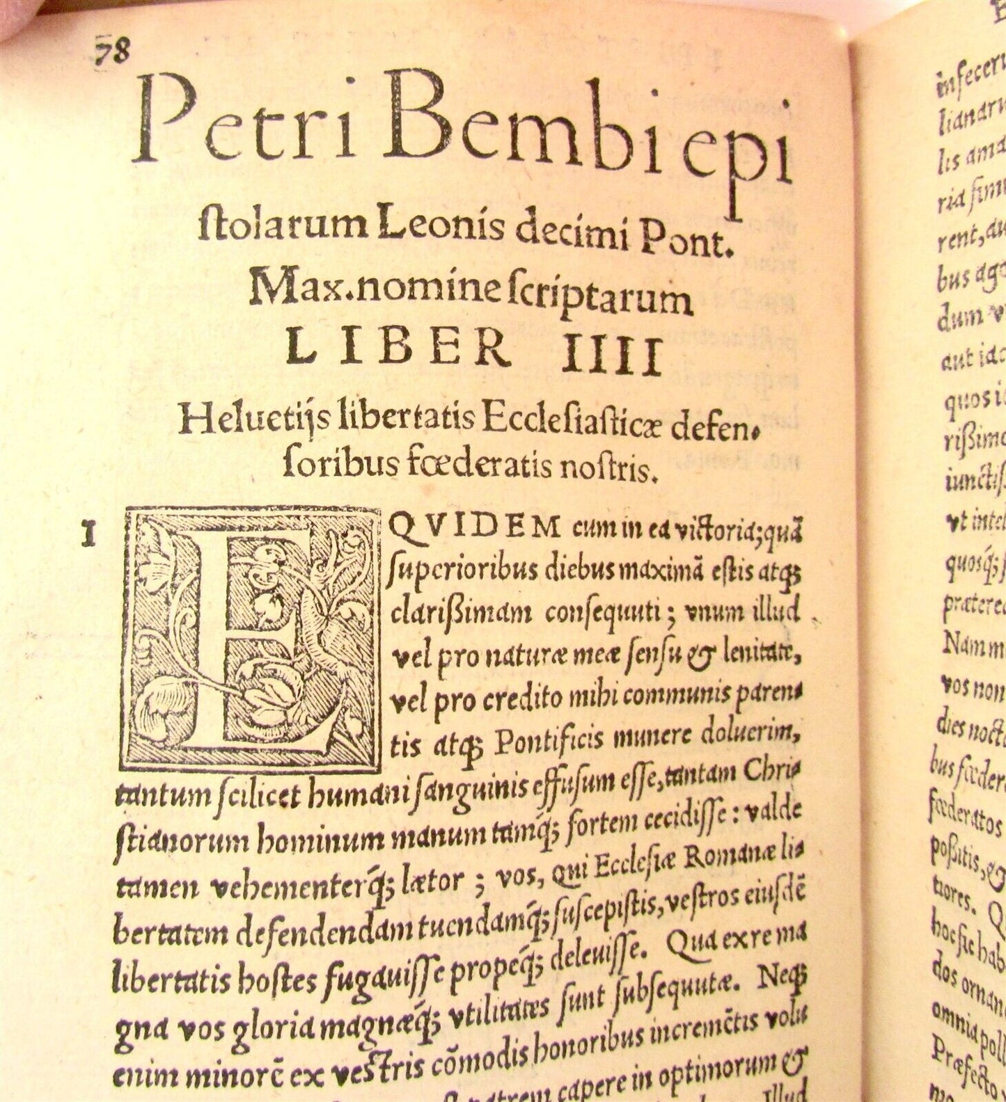 1538 PIETRO BEMBO Epistolarum Leonis decimi antique VELLUM BOUND 16th CENTURY