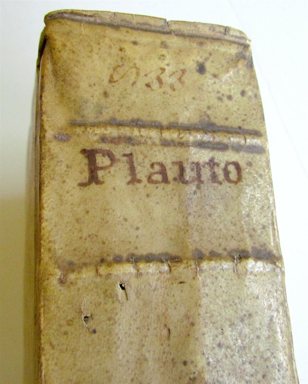 1725 M. Accii Plauti COMOEDIAE antique VELLUM BOUND