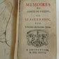 1737 MEMOIRES DU COMTE DE VAXERE OU LE FAUX RABIN antique vellum bound Judaica