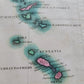 1822 MAP of LEEWARD ISLANDS GEOGRAPHICAL STATISTICAL HISTORICAL antique 17.5x22"