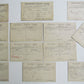 1880s LOT of 13 FAIRFIELD BANK LANCASTER OHIO ANTIQUE STATEMENT CARDS POSTCARDS