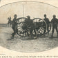 ARTILLERY RACE CHANGING SPARE WHEEL 1906 UNDIVIDED ANTIQUE POSTCARD