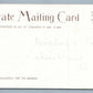 DUTCH COCOA BARLETT BOSTON MA ADVERTISING ANTIQUE POSTCARD PRIVATE MAILING CARD