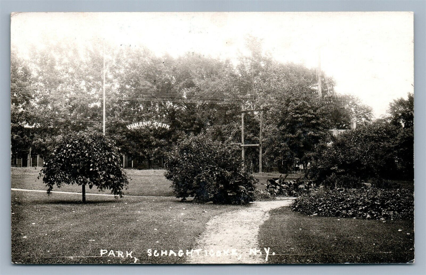SCHAGHTICOKE NY PARK ANTIQUE REAL PHOTO POSTCARD RPPC