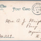 SACANDAGA PARK NY RAILROAD STATION 1905 UNDIVIDED ANTIQUE POSTCARD railway depot