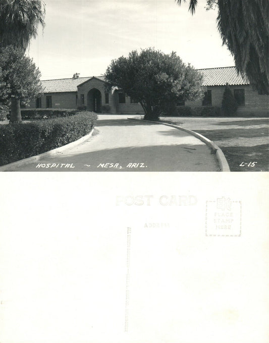 MESA AZ HOSPITAL VINTAGE REAL PHOTO POSTCARD RPPC