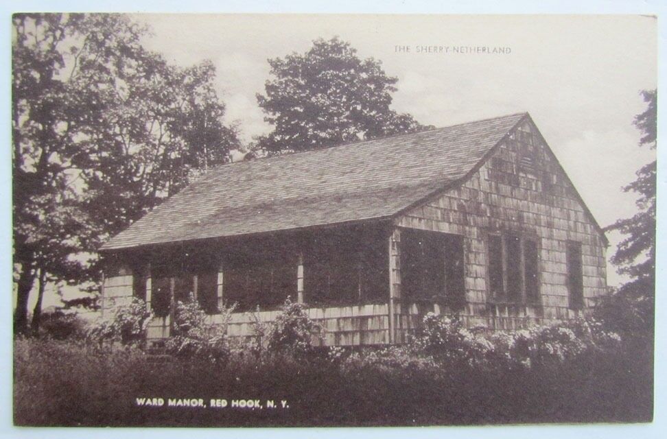 RED HOOK NY WARD MANOR THE SHERRY NETHERLAND VINTAGE POSTCARD
