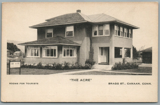 CANAAN CT BRAGG STREET THE ACRE ANTIQUE POSTCARD