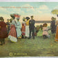 TAKING A SUN BATH ON THE STRAND ATLANTIC CITY N.J. ANTIQUE POSTCARD