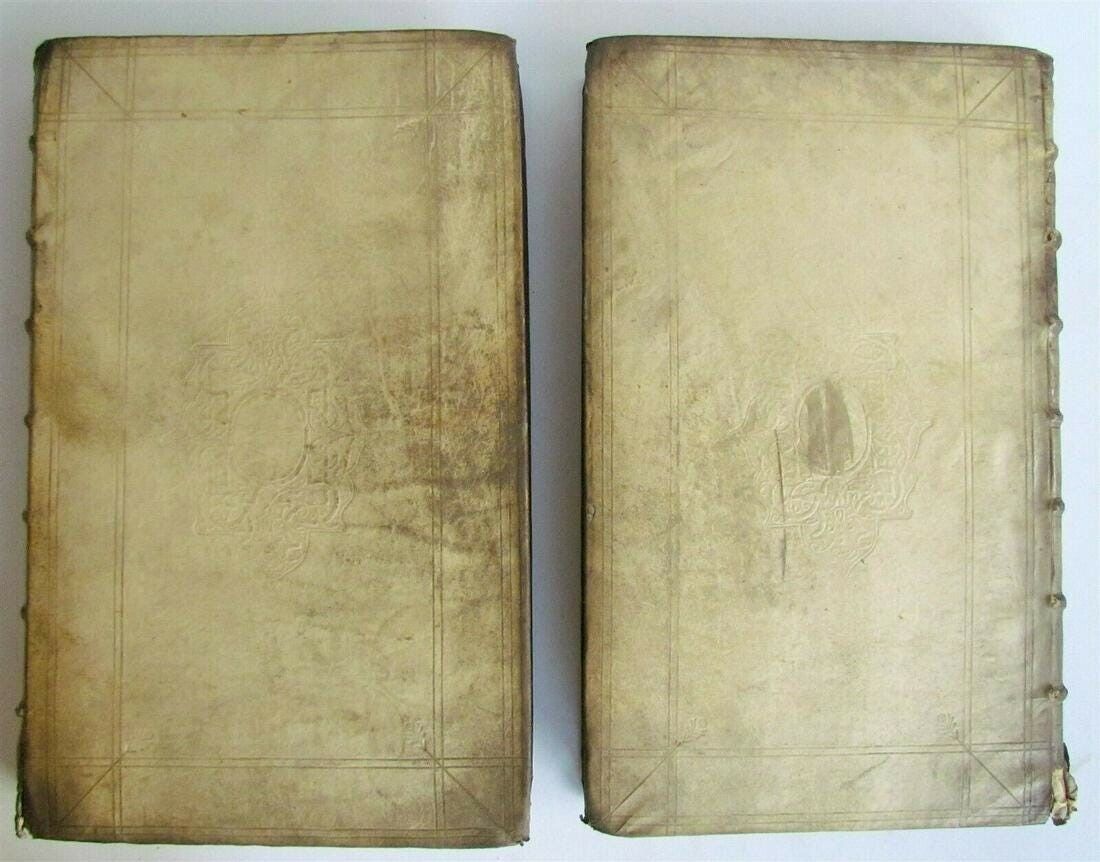 1715 2 VOLUMES Georgii Buchanani Scoti Poetarum antique POETRY