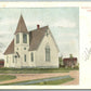 ELMER NJ PRESBYTERIAN CHURCH 1905 ANTIQUE POSTCARD w/ CORK CANCEL